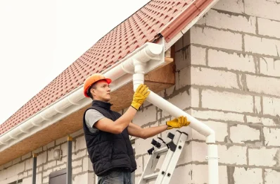 Pose et remplacement de gouttières aux Riceys
